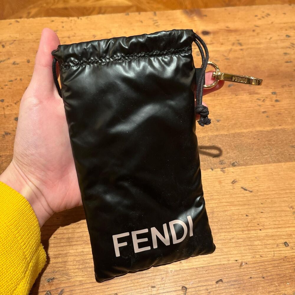 Brand New Authentic Fendi Puffer Black Glasses Case!